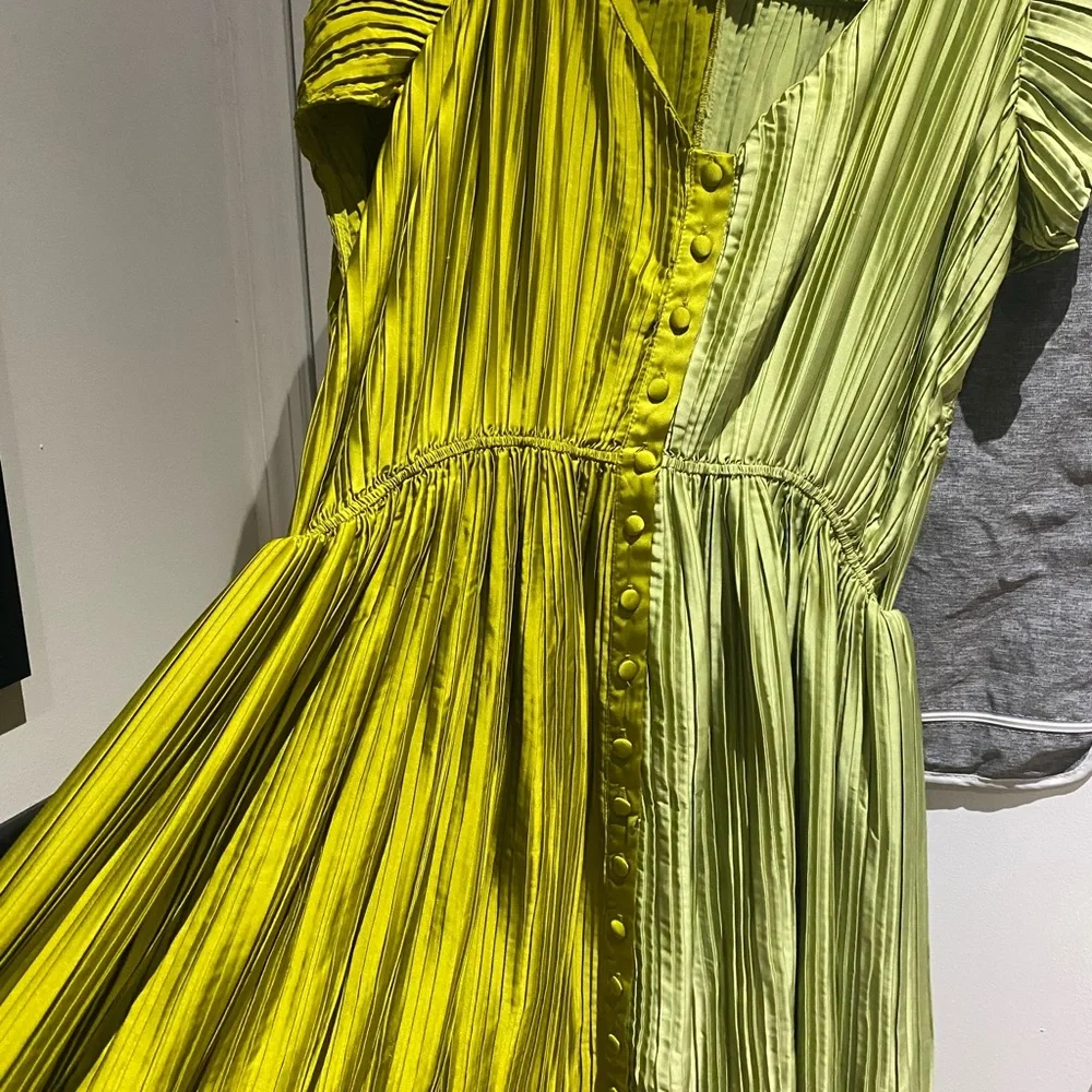 🛴Tamara Malas Pleated Silk “Penelope” Dress 🚦 - Picture 2 of 5